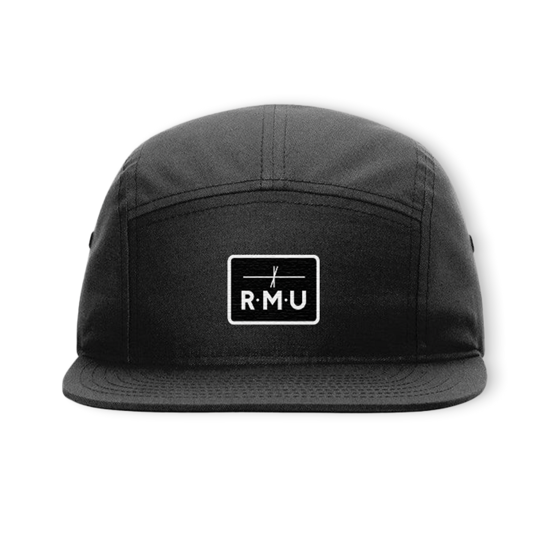 RMU 5 Panel Hat Black